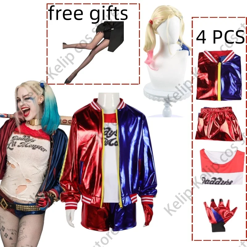 Anime Harley Quinn Cosplay - Anime harley quinn cosplay traje adulto