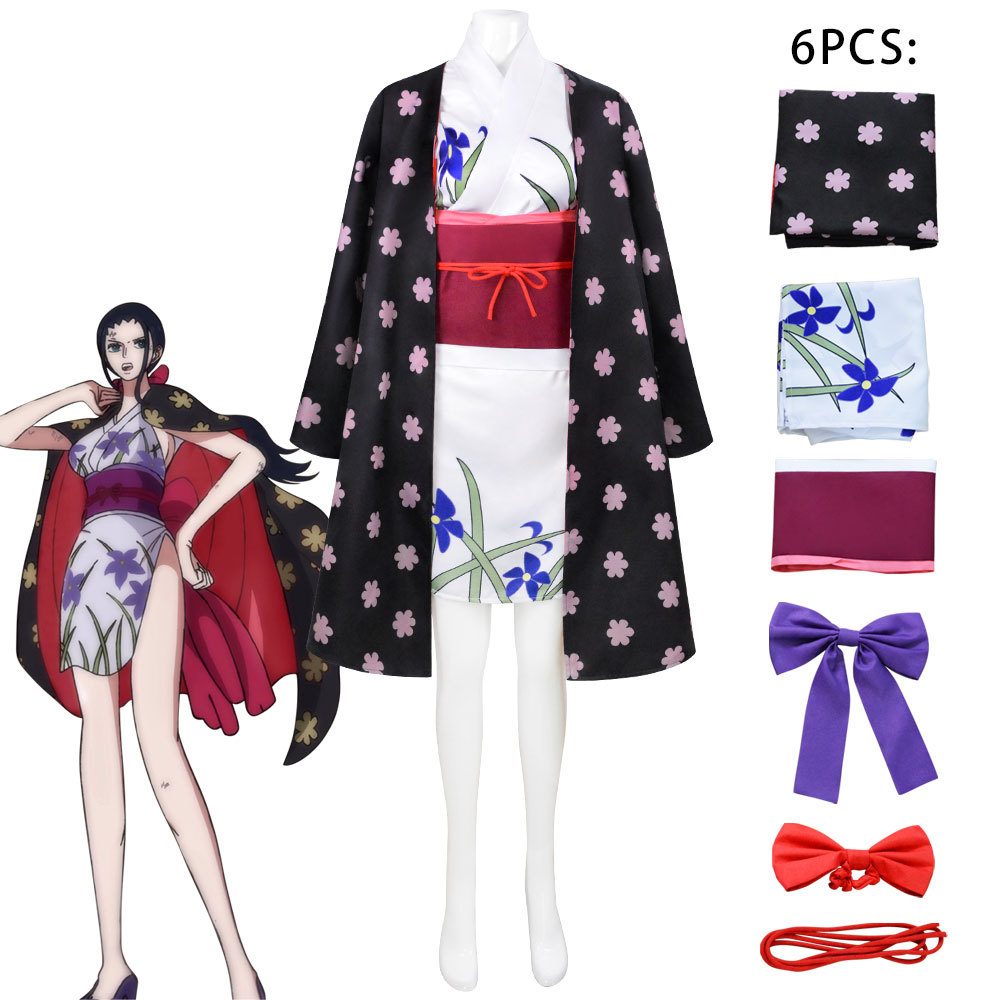 Anime Cosplay Nico Robin - Fantasia Feminina Nico Robin Cosplay -