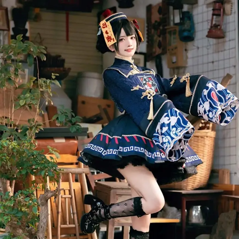 Anime Cosplay In Chinese - Lolita estilo chinês doce vestido bonito