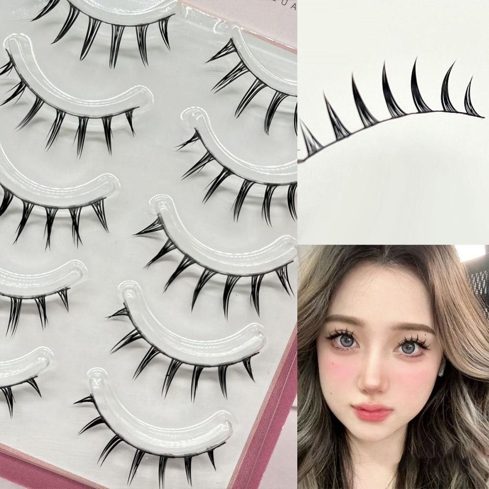 Anime Cosplay Makeup - Cílios postiços de vison falso 5