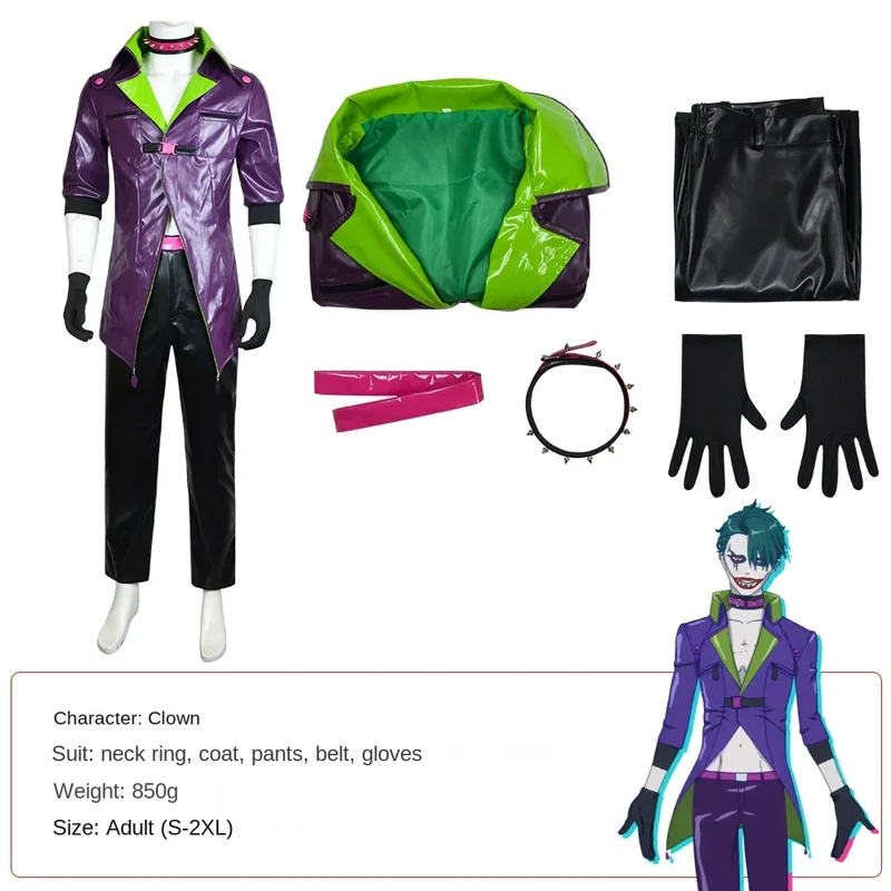 Anime Harley Quinn Cosplay - ABC123 Adulto Halloween Semana do Livro