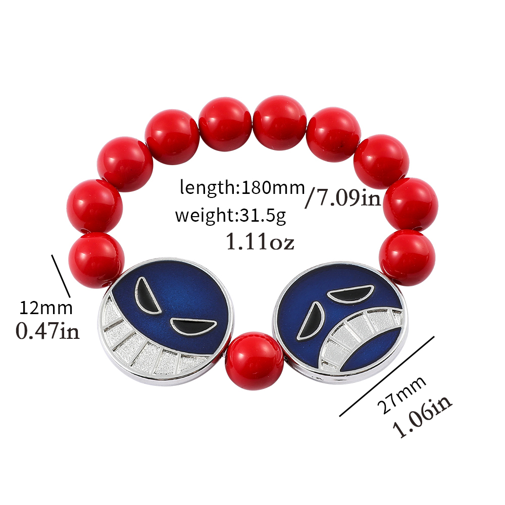 Colar de pulseira de rosto de  - Anime Cosplay Website avaliação e preço