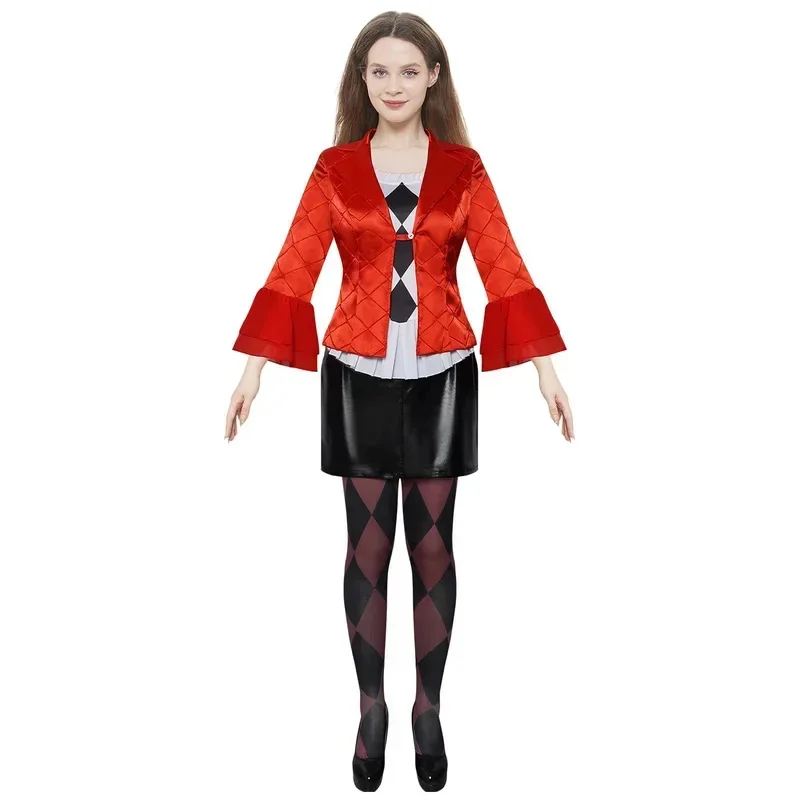 Novo Traje de Cosplay Harley Q - Anime Harley Quinn Cosplay avaliação e preço