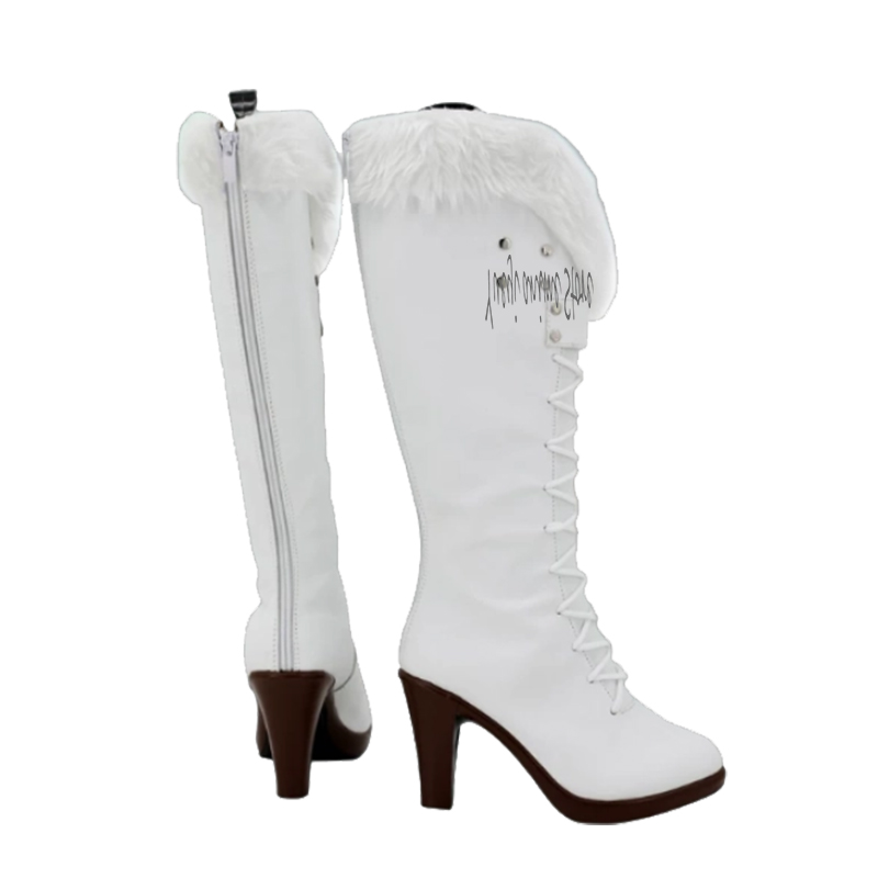 Botas longas brancas para cosp - Anime Cosplay Nico Robin avaliação e preço