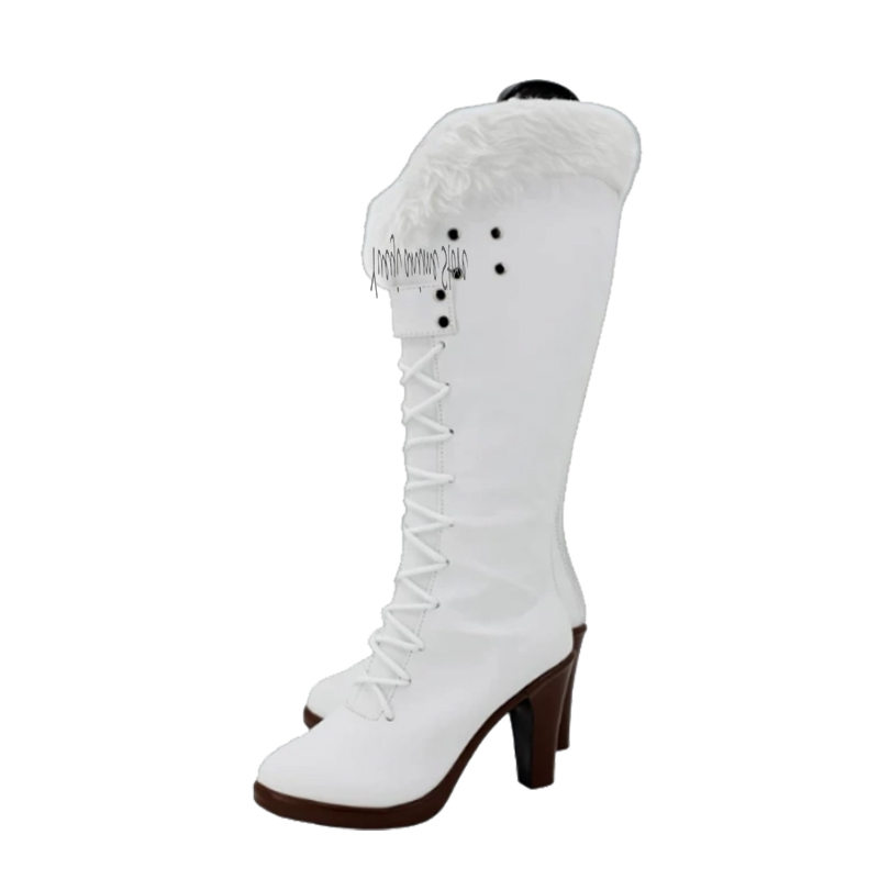 Botas longas brancas para cosp - Anime Cosplay Nico Robin avaliação e preço