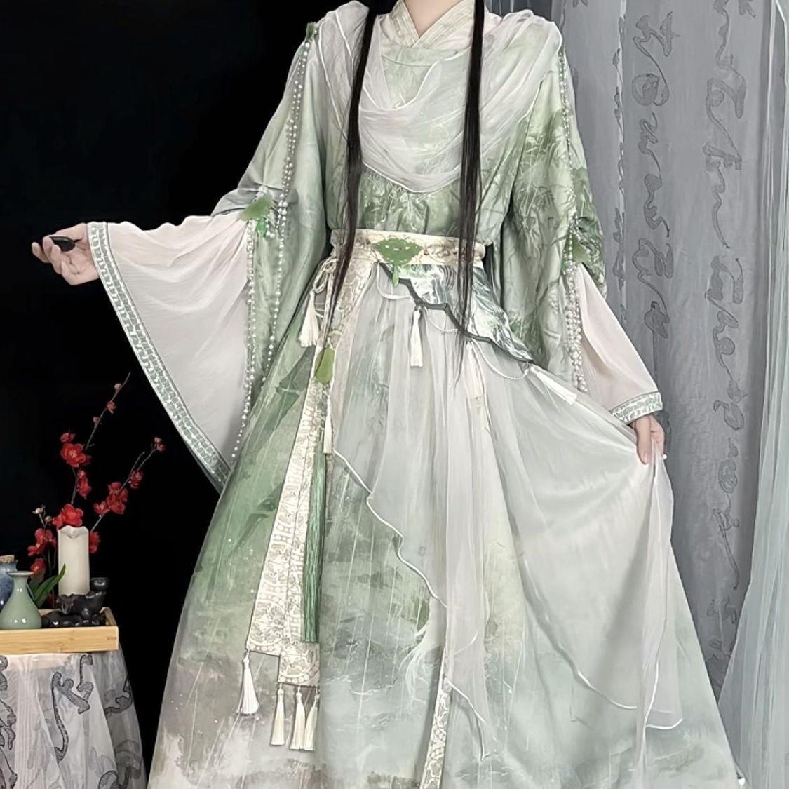 Vestido Hanfu Chinês Antigo TG - Anime Cosplay In Chinese avaliação e preço