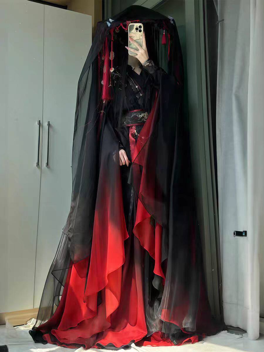 Conjunto de 4 Peças de Robe Xi - Anime Cosplay Red avaliação e preço