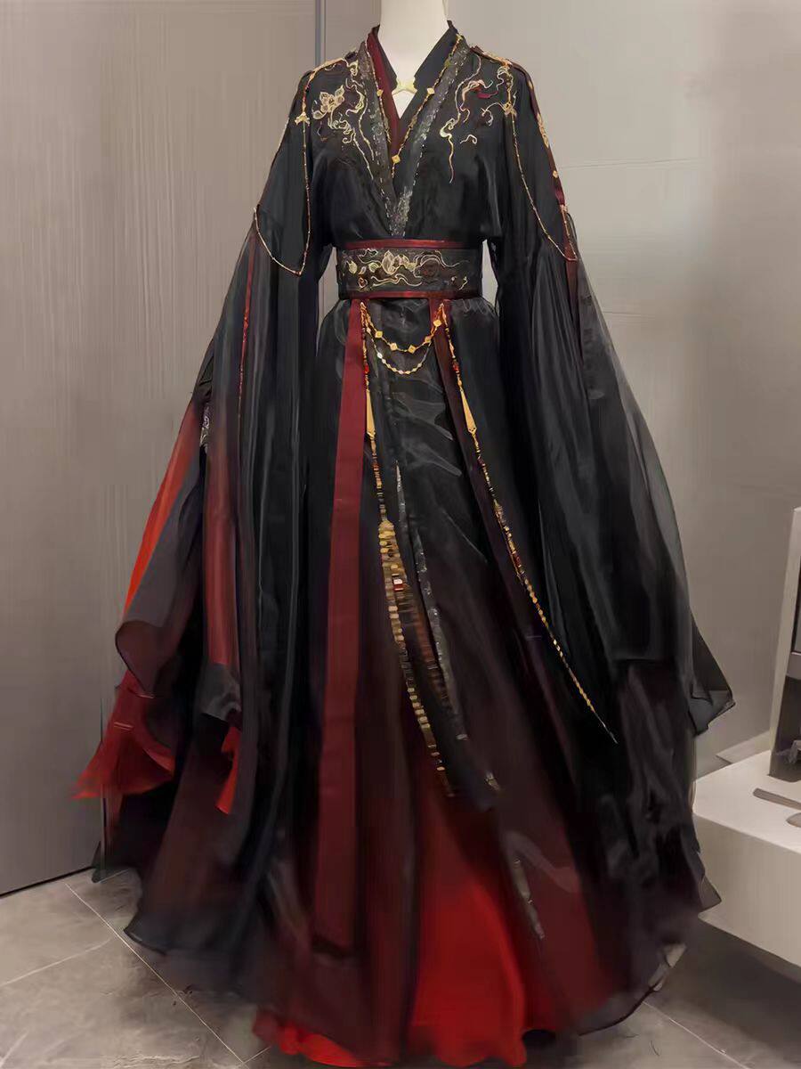 Conjunto de 4 Peças de Robe Xi - Anime Cosplay Red avaliação e preço