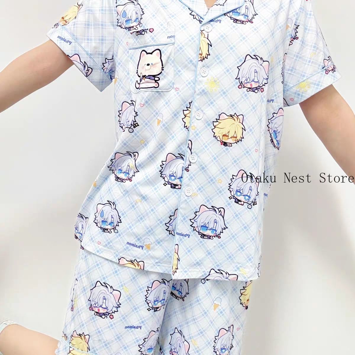 Pijama de Manga Longa Kawaii A - Anime Cosplay Manga avaliação e preço