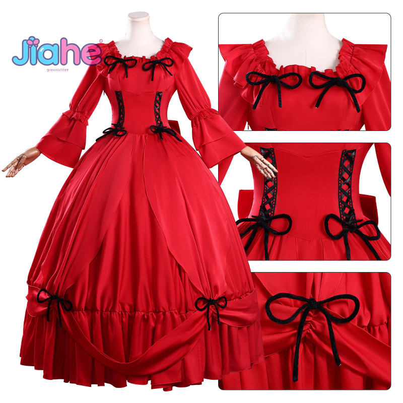 Fantasia de cosplay de Scarlet - Anime Cosplay Red avaliação e preço