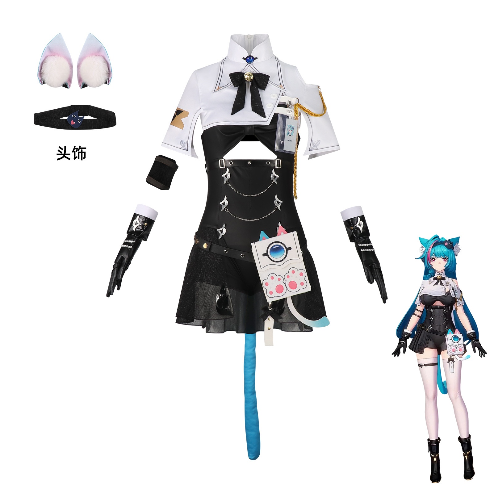 Peruca de Cosplay Mint de Neve - Convention Cosplay Anime avaliação e preço