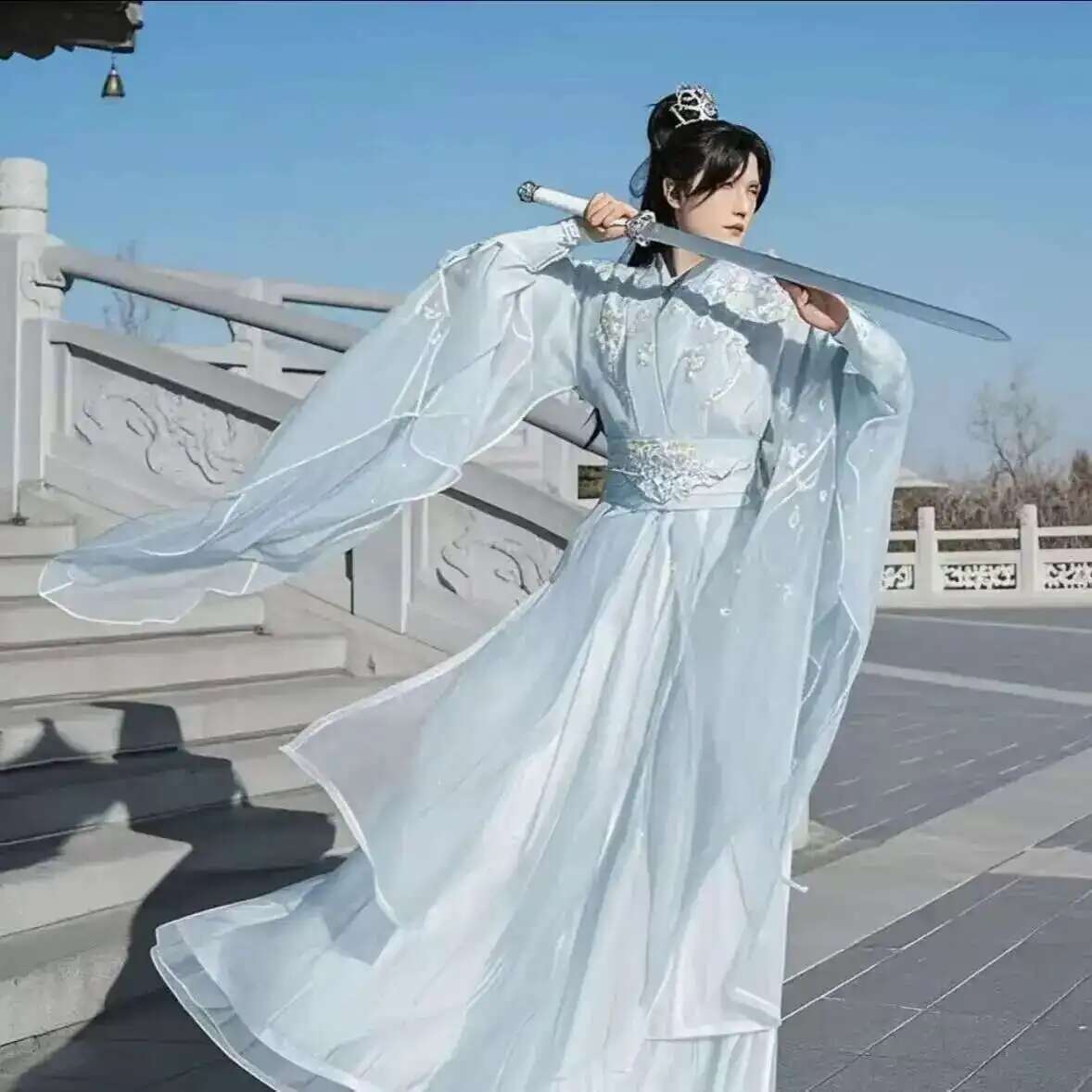 Tamanho grande 3xl hanfu mascu - Anime Cosplay In Chinese avaliação e preço